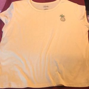 Yellow pineapple t-shirt (Crop - Top) soo cute !